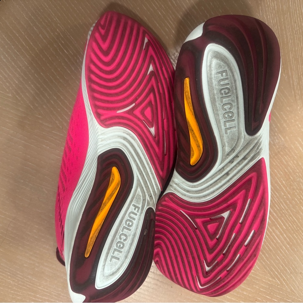 New Balance Women's FuelCell Prism V2. Fuchsia and Maroon Athletic Shoes - Picture 3 of 4